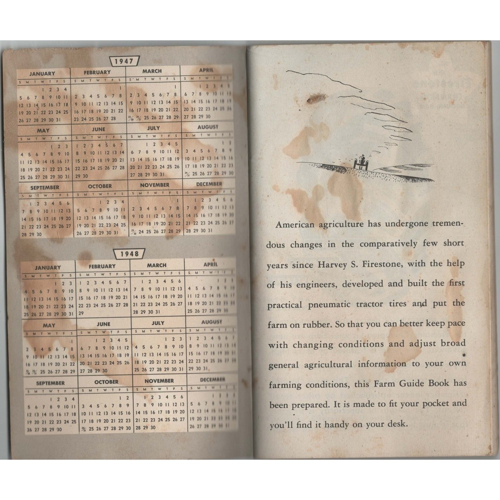 Vintage 1947 Firestone Farm Guide Book Facts Figures Practical Agriculture - Picture 3 of 3